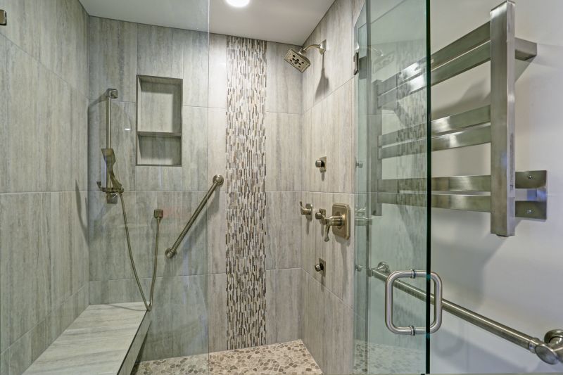 Walk-In Shower with Custom Tiles